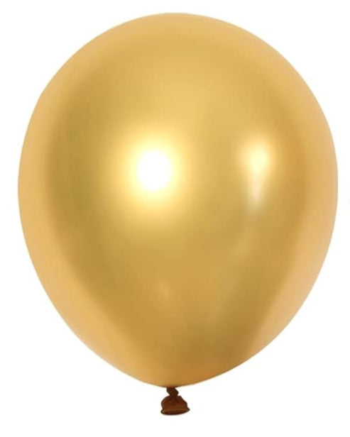 Gold Balloon 12" With Helium