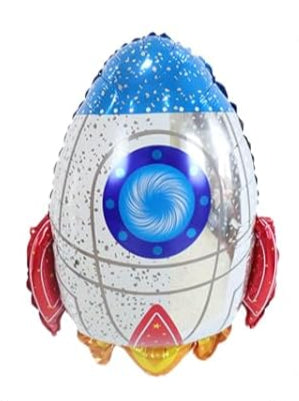 Rocket Spaceship 24" Foil Balloon With Helium