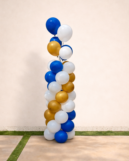 Swirl Pattern Freestanding Balloon Column