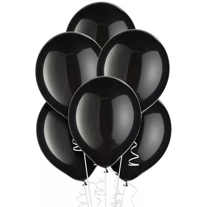 Black Balloon 12" with helium