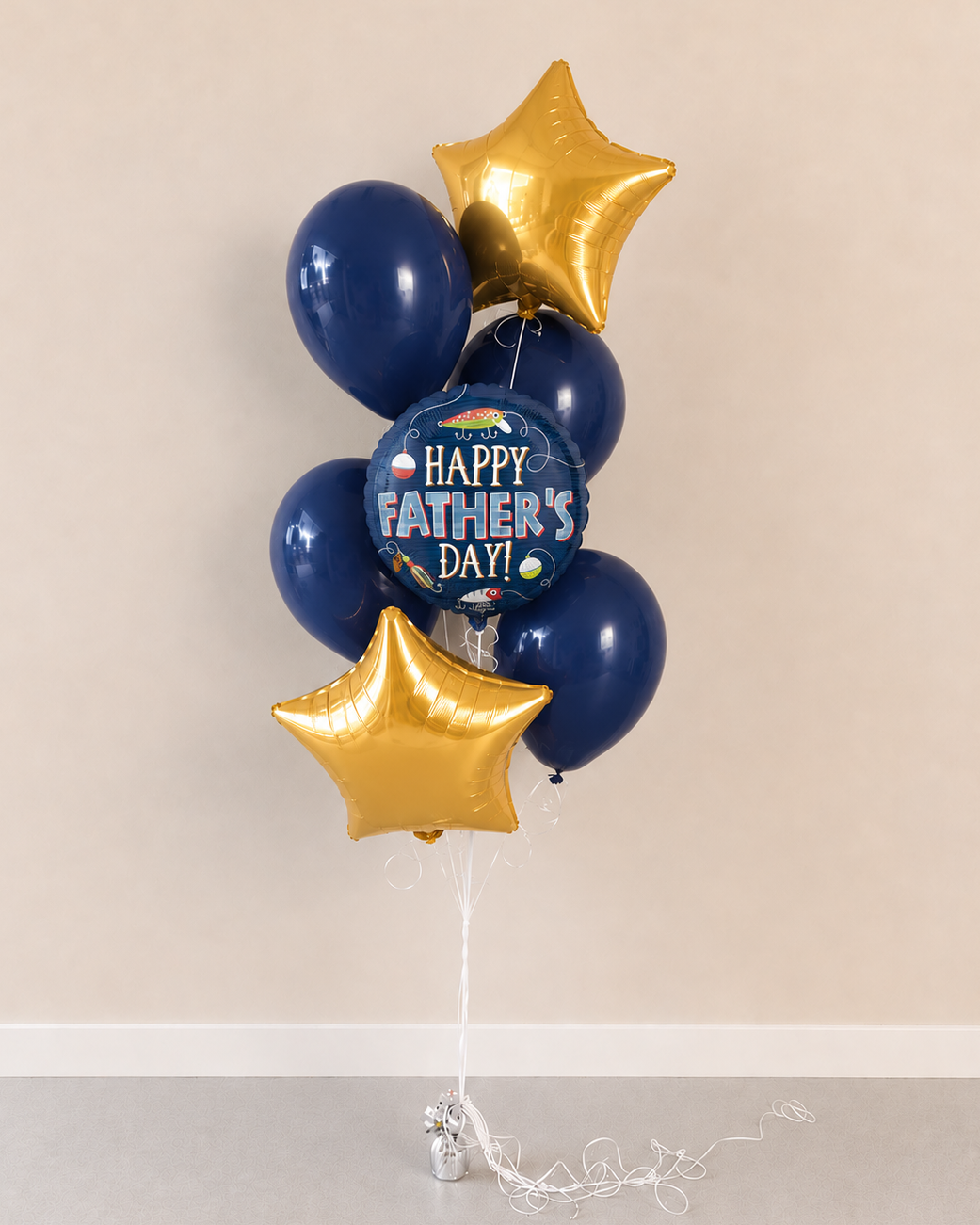 Happy Father's Day Fishing Balloon Bouquet With Helium