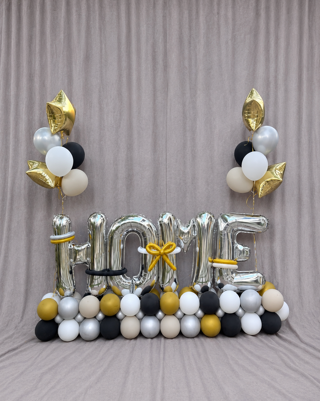 Welcome Home Giant Letter Balloon Structure With Helium Bouquets Any Color