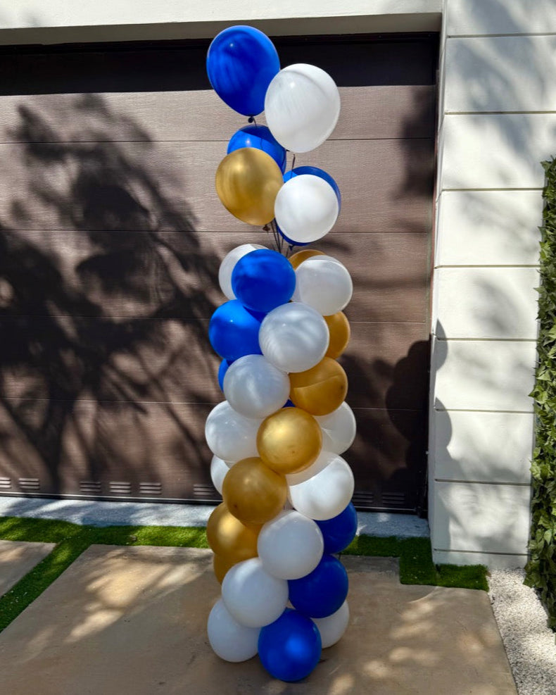 Swirl Pattern Freestanding Balloon Column
