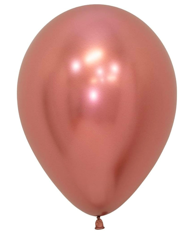 Rose Gold Balloon 12" With Helium