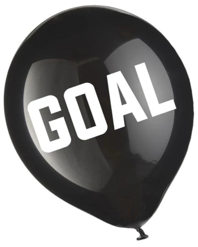 Goal Soccer 12" Latex Balloon With Helium