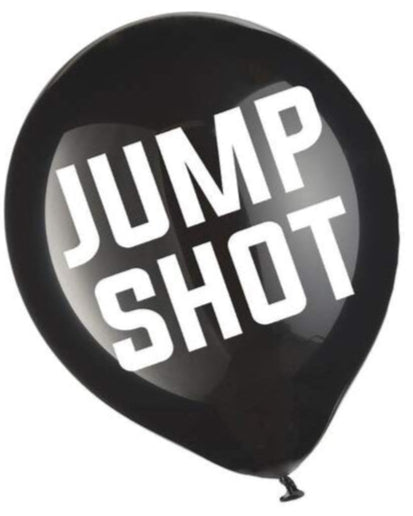 "Jump Shot" Basketball 12" Latex Balloon With Helium