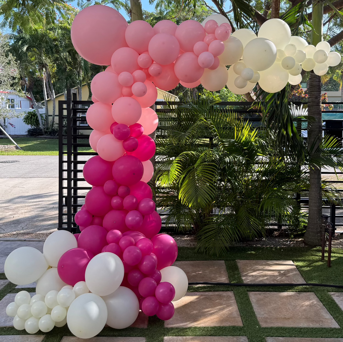 Organic Balloon Garland 10ft