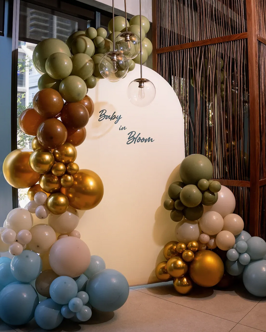 Giant Backdrop Arch Balloon Set Up Any Color Any Text