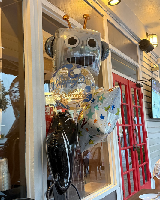 Giant 35" Robot Balloon With Helium