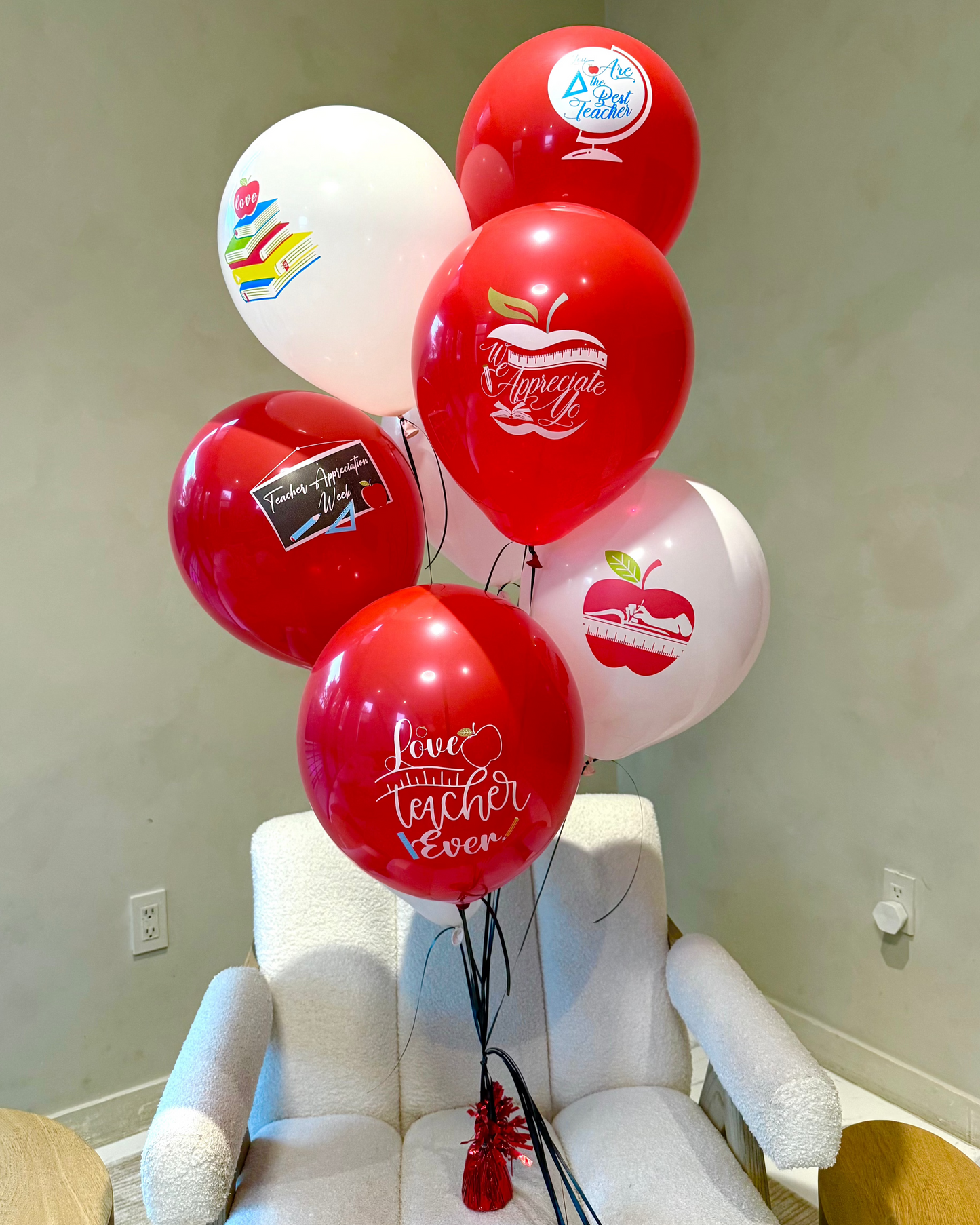 Teacher Appreciation Balloon Bouquet With Helium