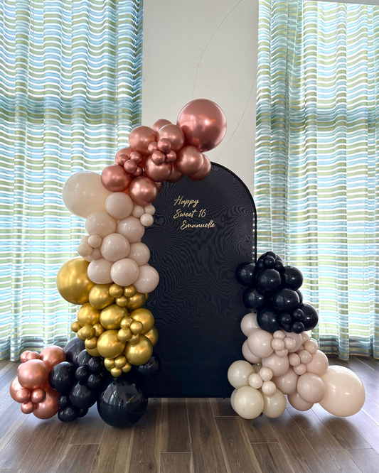 Giant Backdrop Arch Balloon Set Up Any Color Any Text