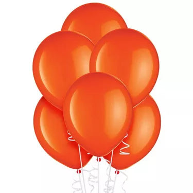 Orange Balloon 12" With Helium