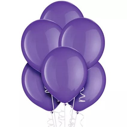 Purple Balloon 12" With Helium