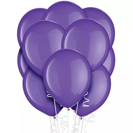 Purple Balloon 12" With Helium