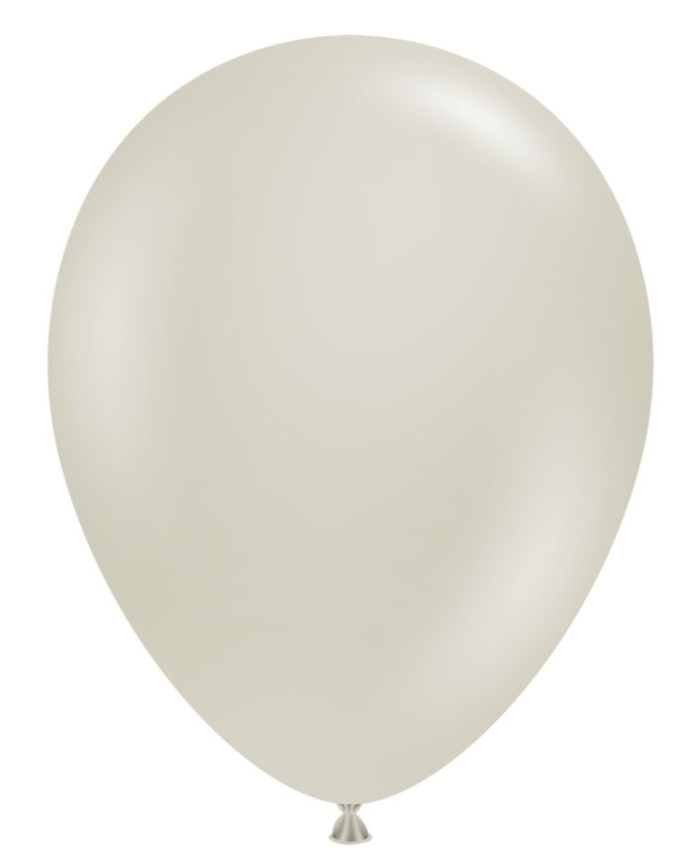 Stone Grey Beige Balloon 12" With Helium