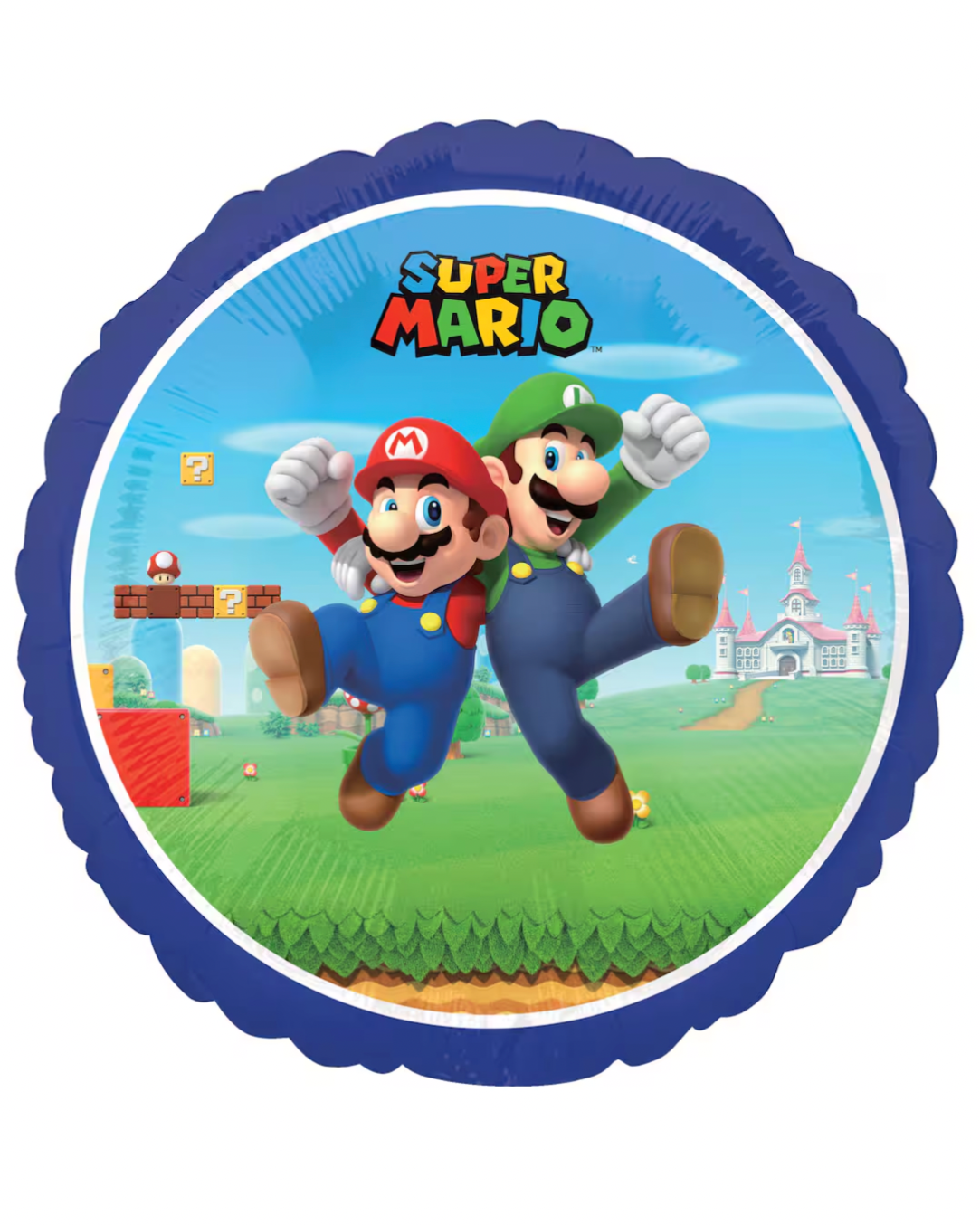 Super Mario Bros Happy Birthday Foil Balloon With Helium 18"