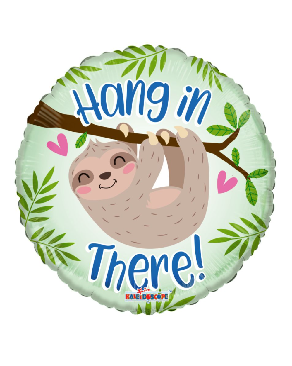 Hang In There Sloth Get Well Soon 18" Foil Balloon With Helium