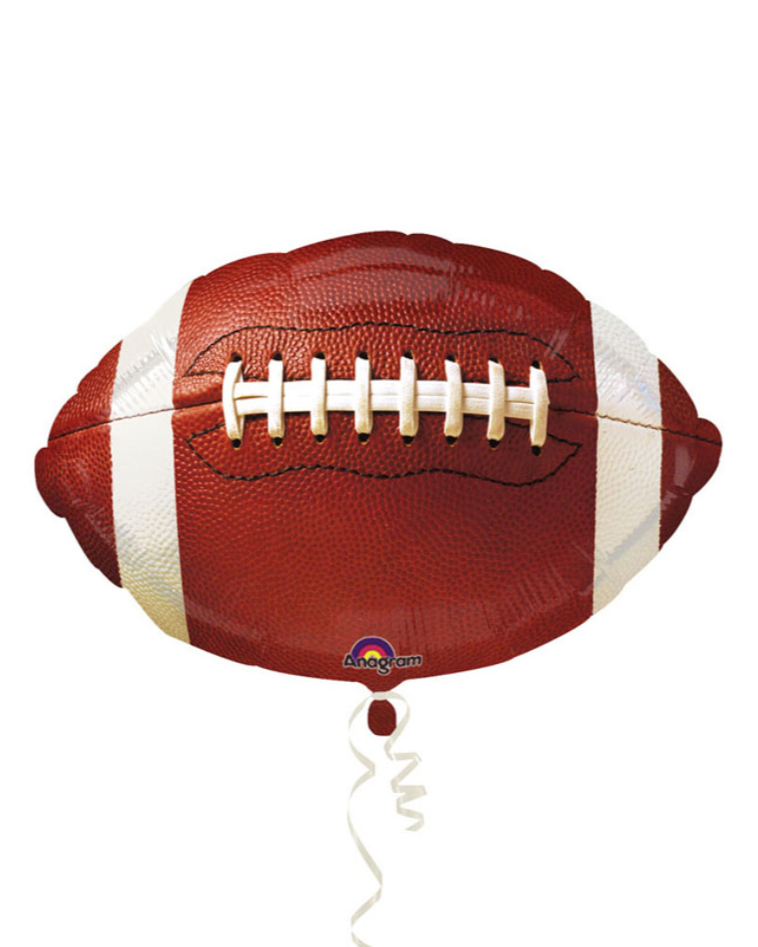 Football Foil Balloon 18" With Helium