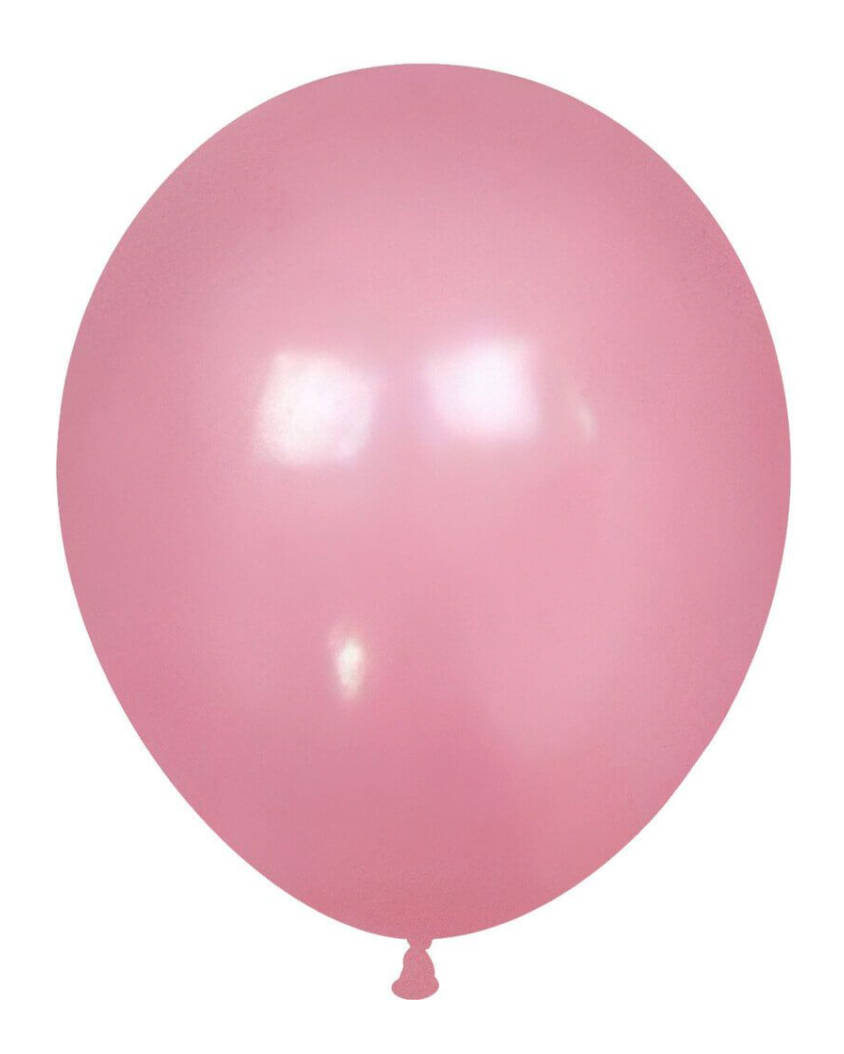 Retro Baby Pink 12" Latex Balloon With Helium