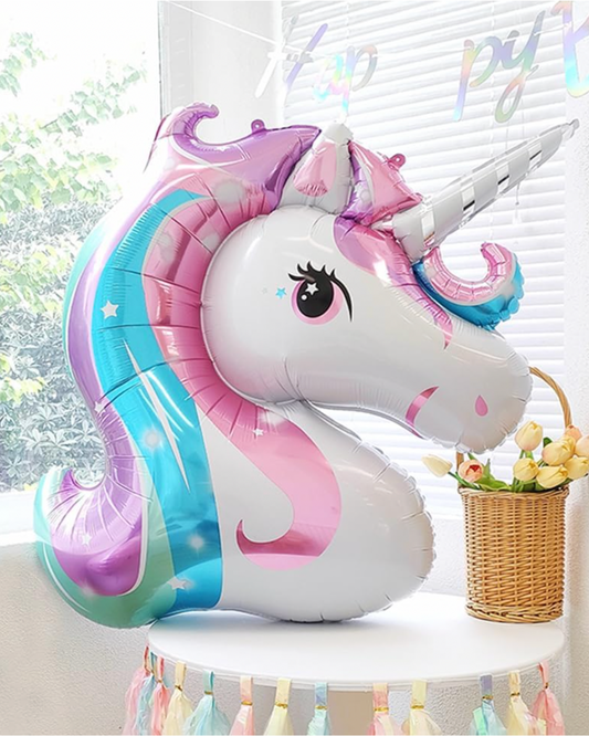 XXL Giant Rainbow Unicorn Balloon With Helium