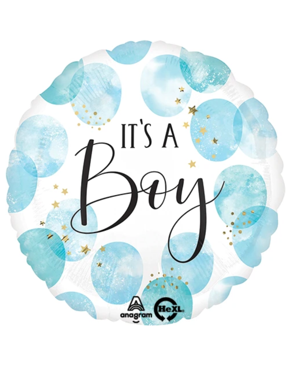 18" It's A Boy Baby Blue Balloon With Helium