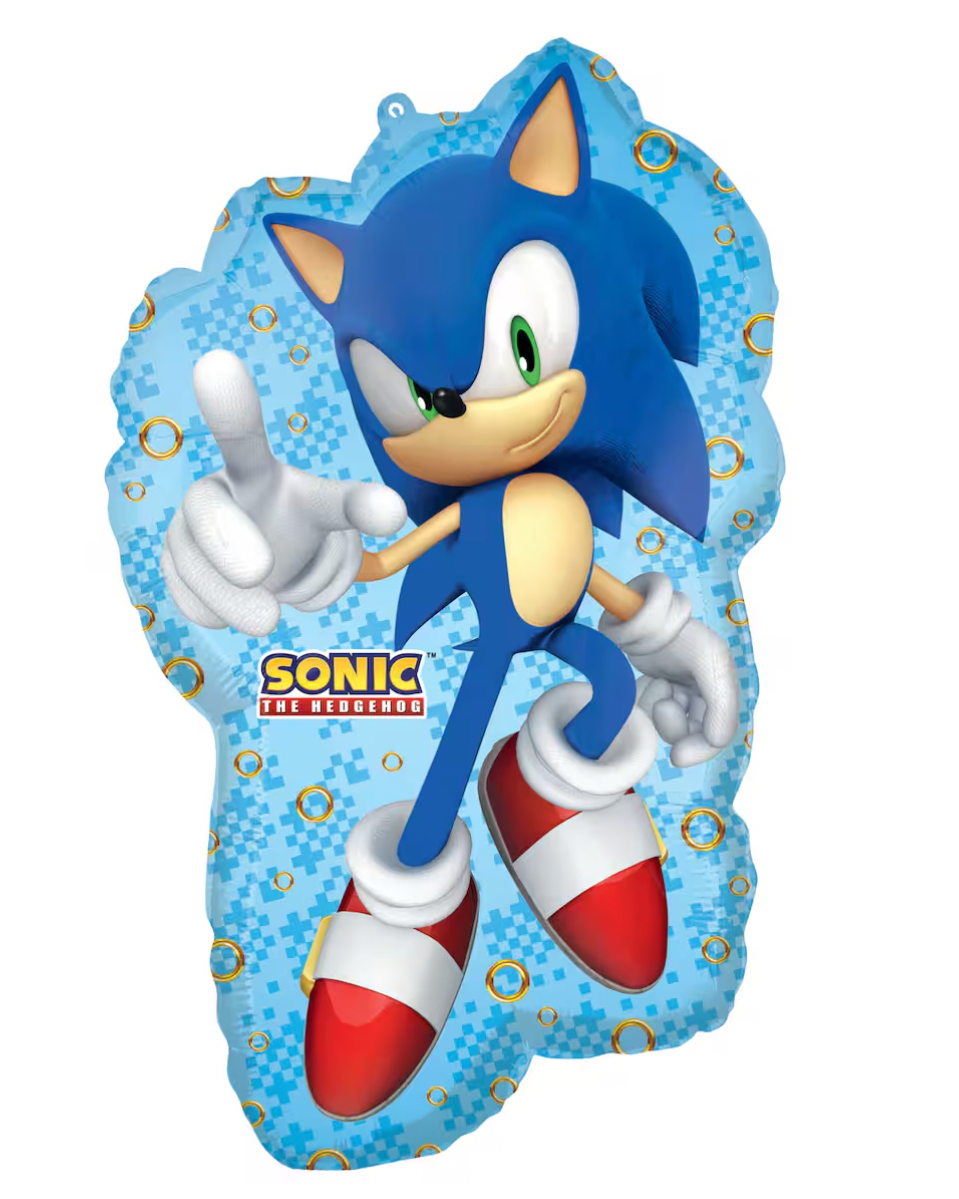 Giant XXL Sonic The Hedgehog Balloon With Helium