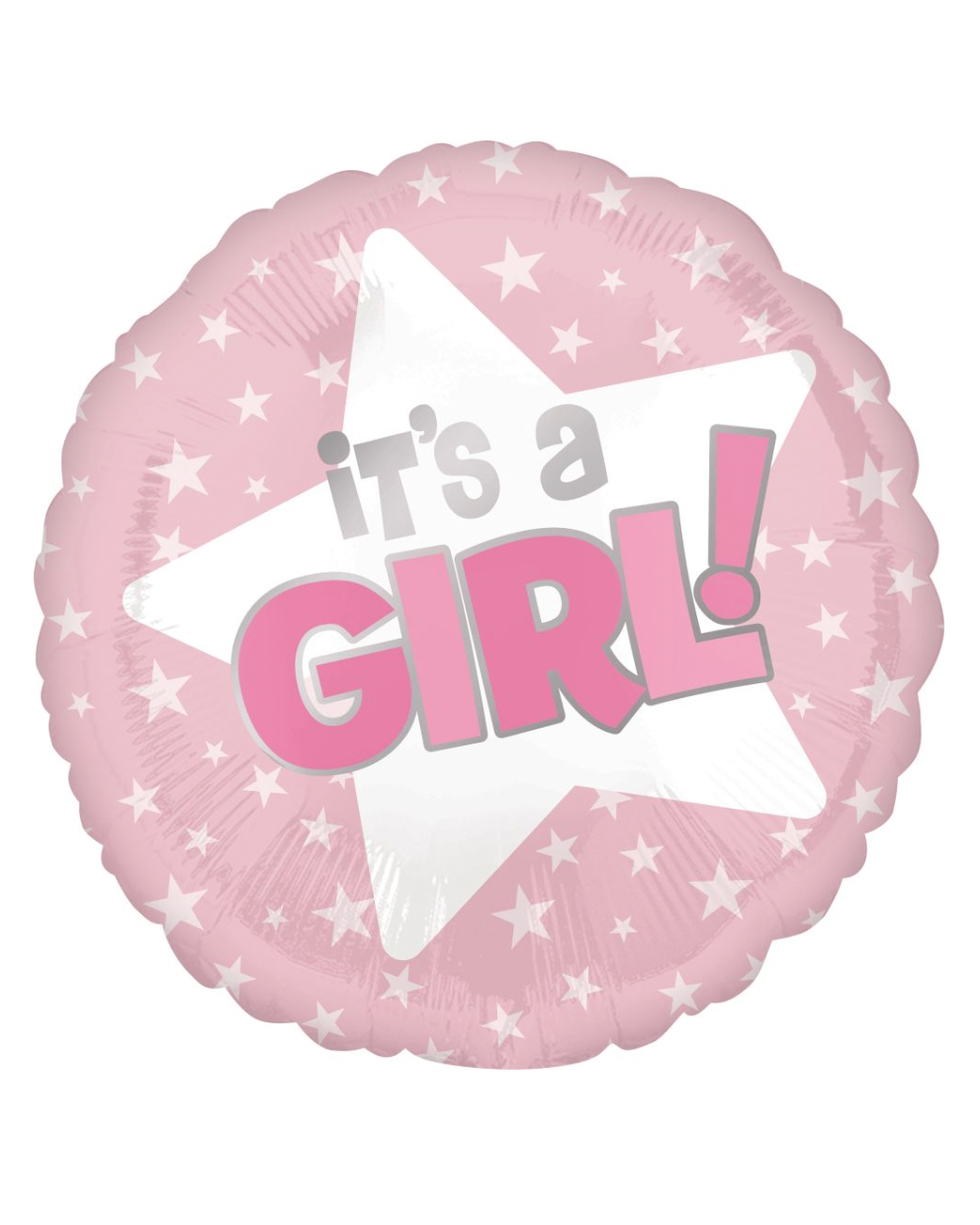 It's A Girl 18" Round Balloon With Helium