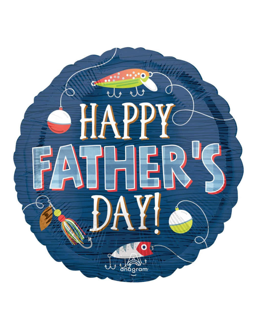 Happy Father's Day Fishing Balloon With Helium