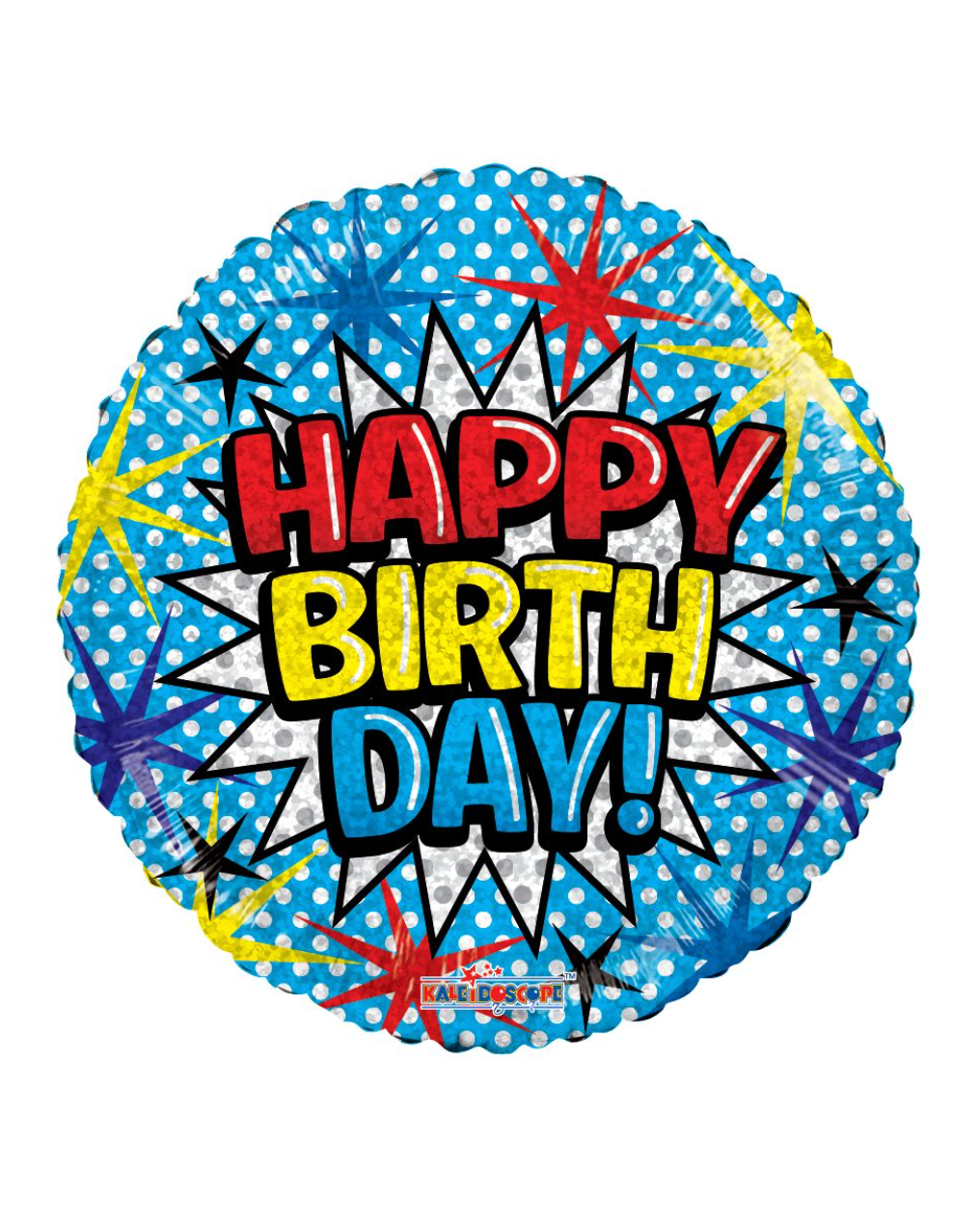 Happy Birthday Comic Print Balloon With Helium
