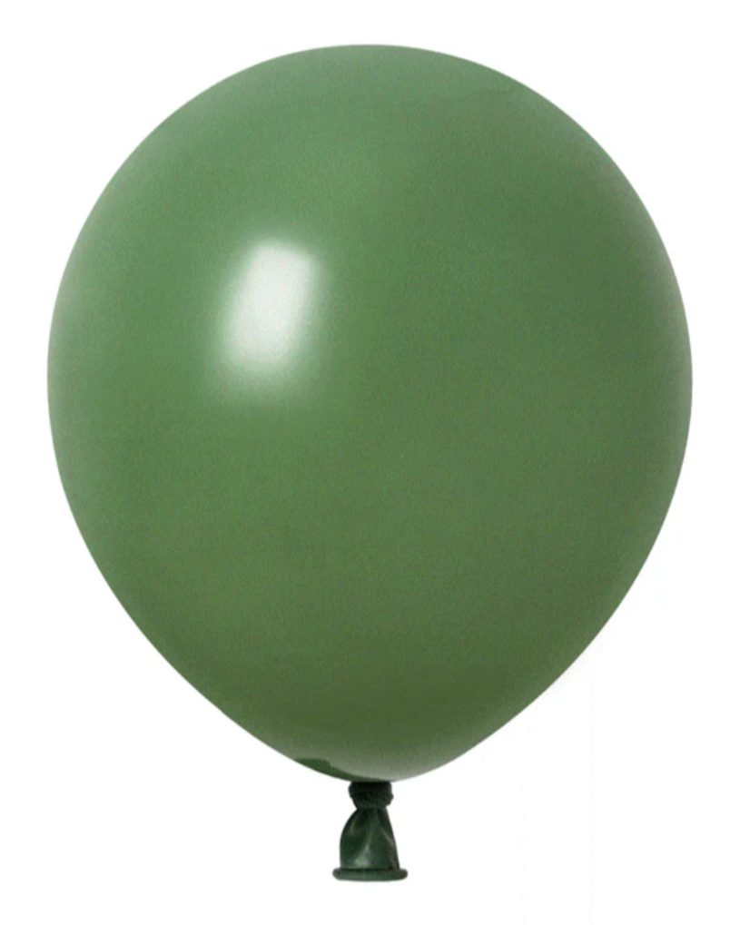Army Green Balloon 12" With Helium