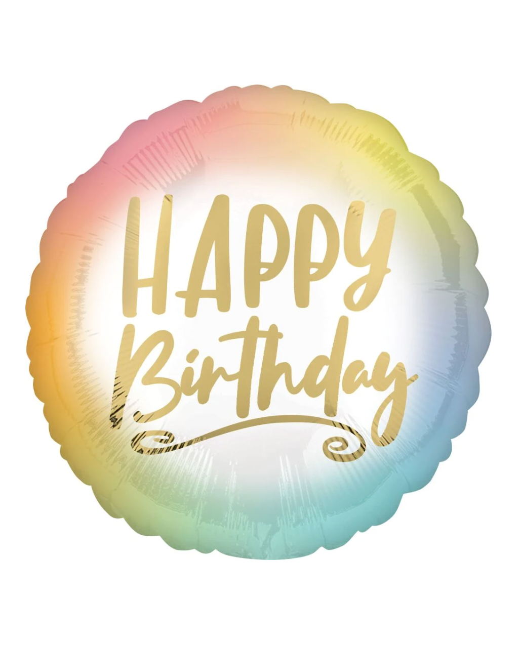 Happy Birthday 18" Multicolor Balloon With Helium