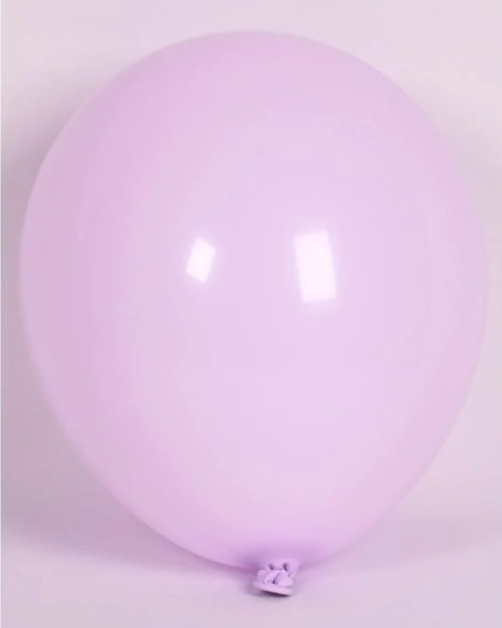 Lavendar 12" Latex Balloon Inflated With Helium & Ribbon