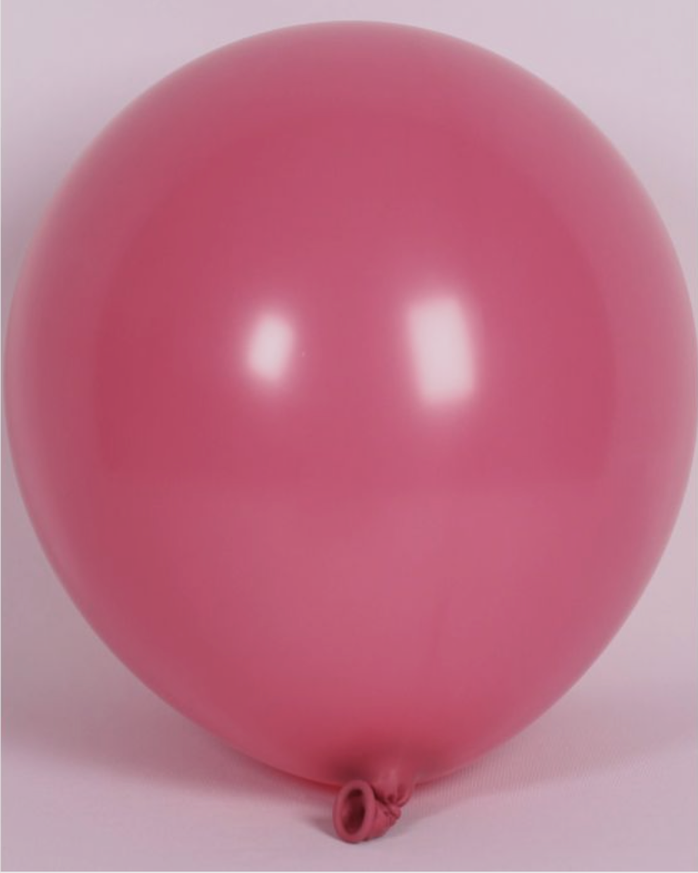 Dusty Pink 12" Balloon Inflated With Helium & Ribbon