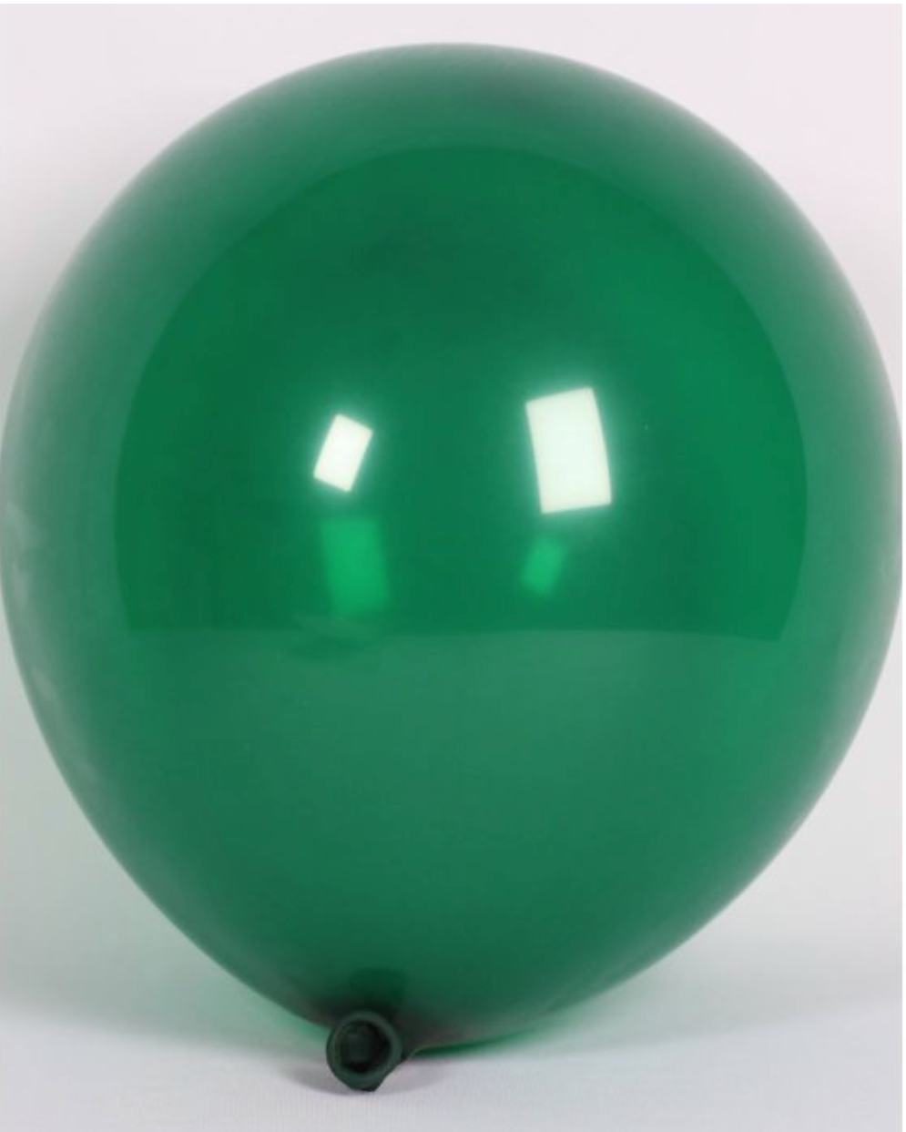 Forest Green 12" Latex Balloon Inflated With Helium & Ribbon