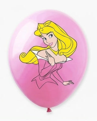 Disney Princess Sleeping Beauty 12" Latex Balloon With Helium & Ribbon