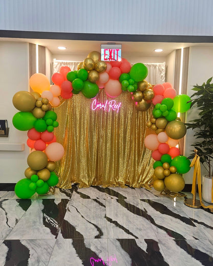 Organic Balloon Garland 10ft