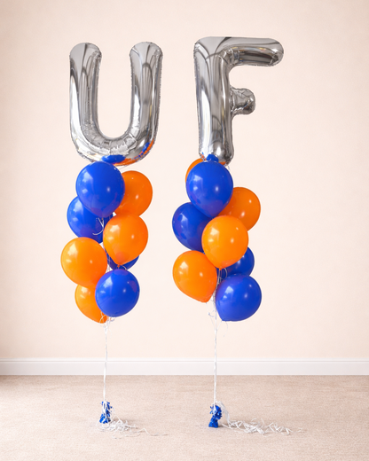 Giant Letter With 8 Balloon Bouquet