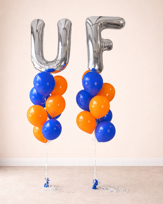 Giant Letter With 8 Balloon Bouquet