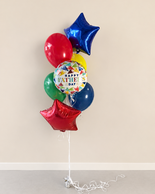 Happy Father's Day Classic Balloon Bouquet With Helium