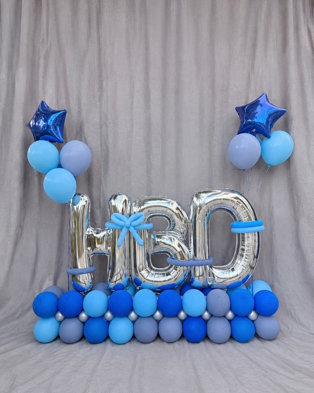 HBD Happy Birthday Balloon Structure With Helium Bouquets Any Color