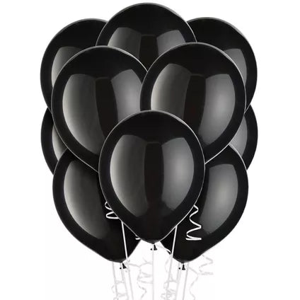 Black Balloon 12" with helium