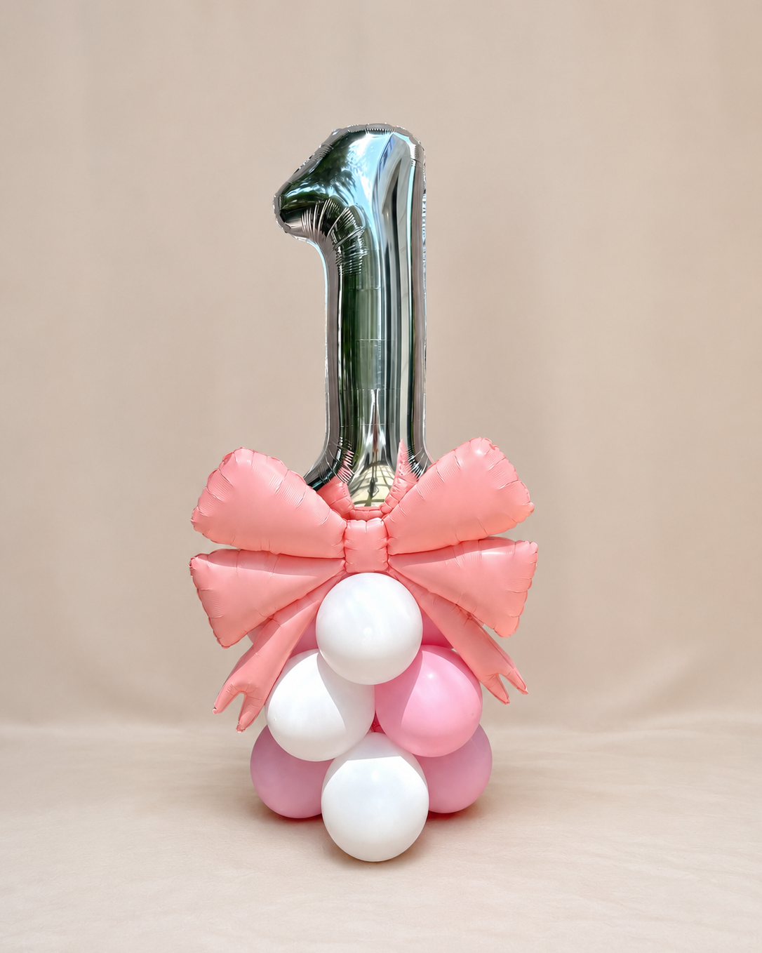 Giant Number Balloon Structure With Bow