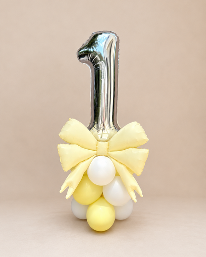 Giant Number Balloon Structure With Bow