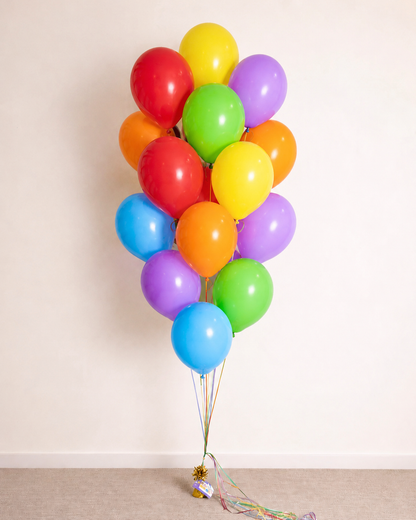 16 Helium Balloon Bouquet XXL With Weight Any Color