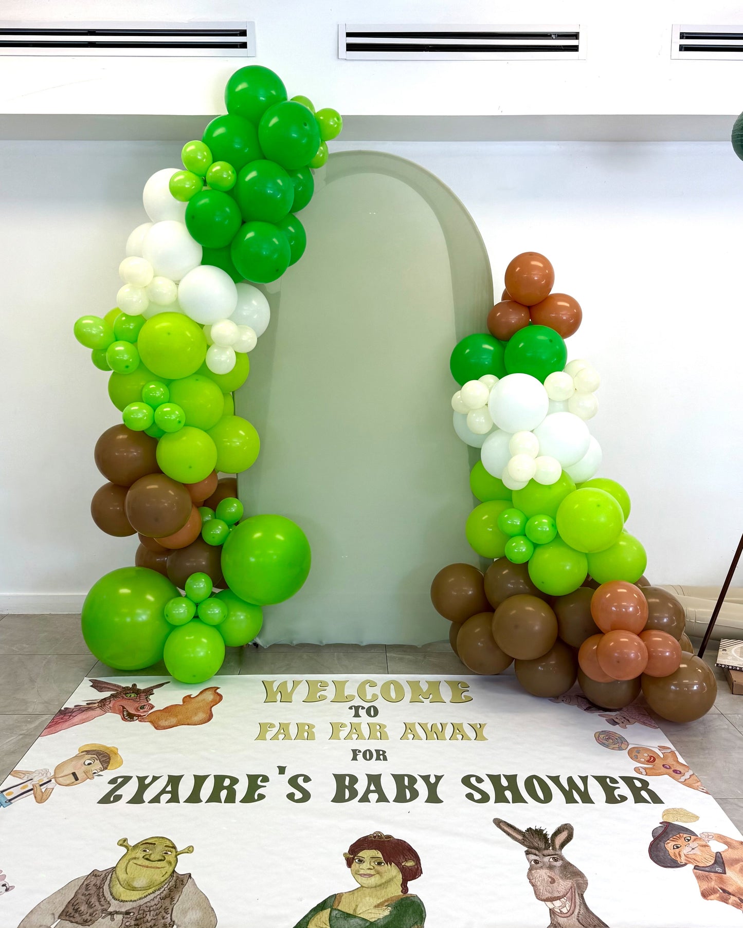 Giant  Backdrop Arch Balloon Set Up Any Color Any Text