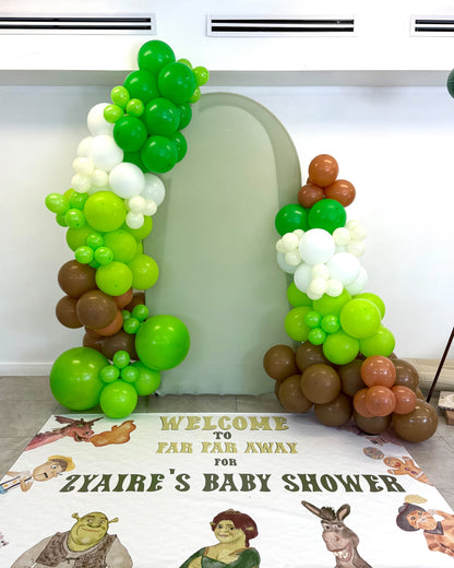Giant  Backdrop Arch Balloon Set Up Any Color Any Text