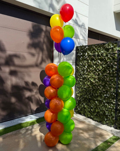 Zig Zag Pattern Freestanding Balloon Column