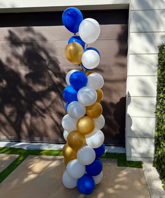 Swirl Pattern Freestanding Balloon Column