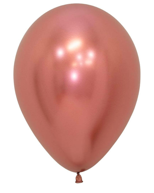 Rose Gold Balloon 12" With Helium