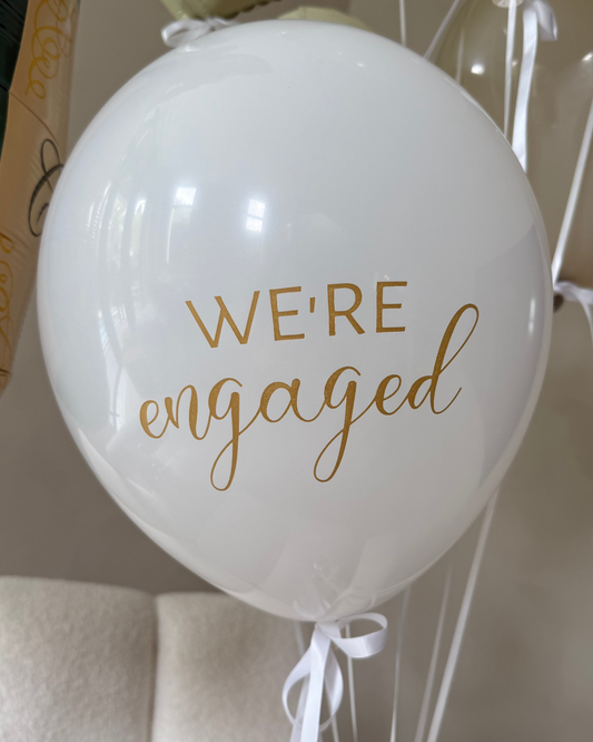 Engagement Bow Balloon 12" With Helium
